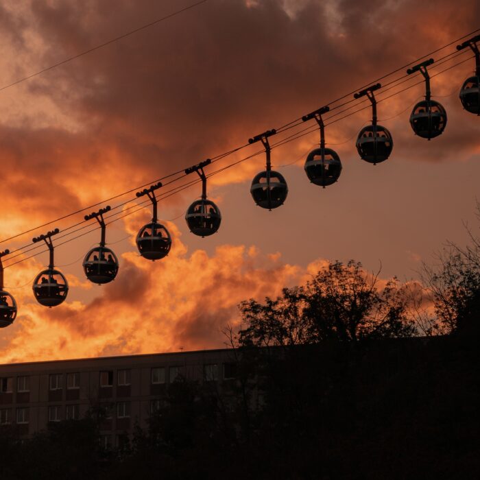 Téléphérique de la Bastille - Coucher de soleil